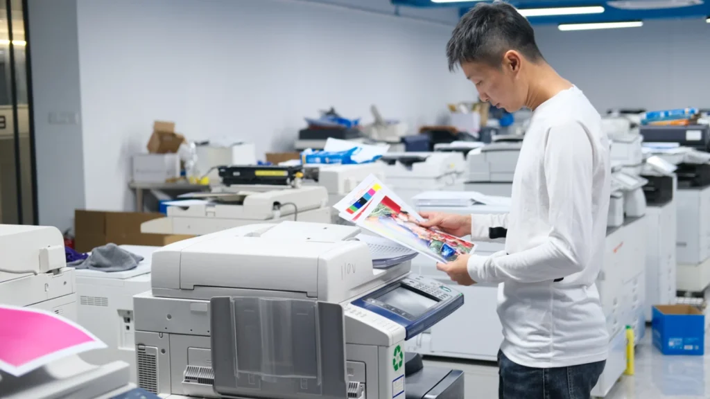 engineering testing laboratory for printer consumables quality control.