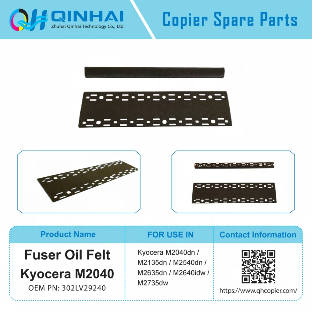 kyocera ecosys p2040 m2040 m2540 m2640 fuser fixing cloth / high temperature lubricant sheet fk 1150