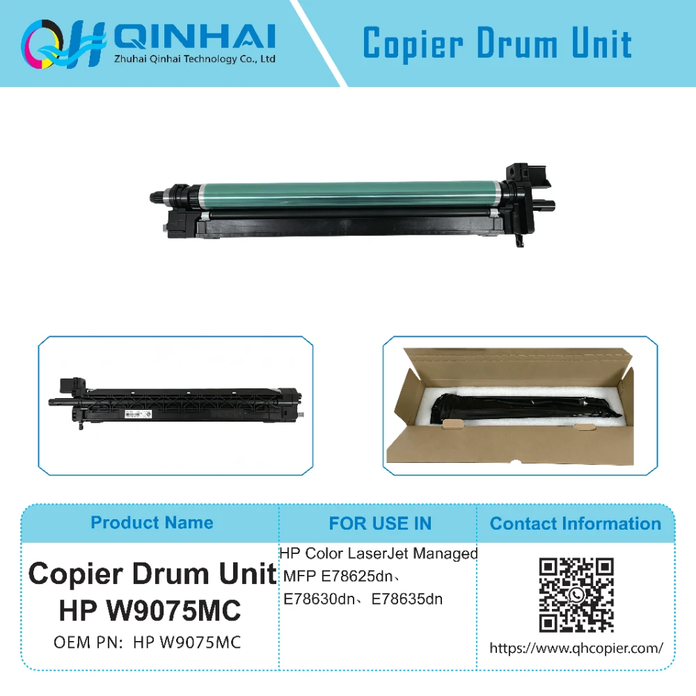 hp w9075mc cmy color imaging drum unit (cyan / magenta / yellow universal drum)