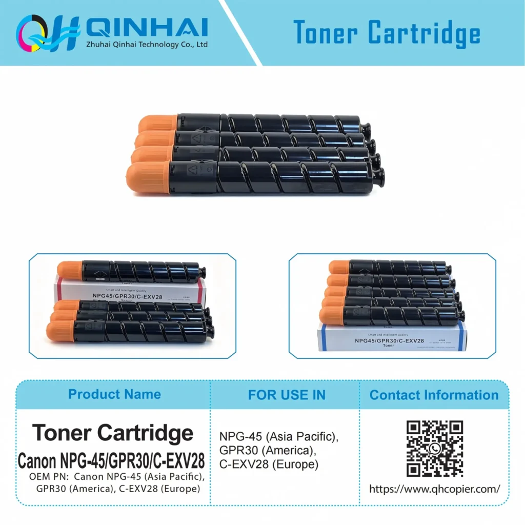 canon npg 45/gpr30/c exv28 color toner cartridge