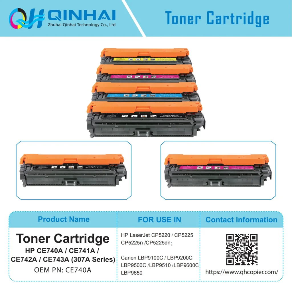 hp ce740a / ce741a / ce742a / ce743a (307a series) toner cartridge
