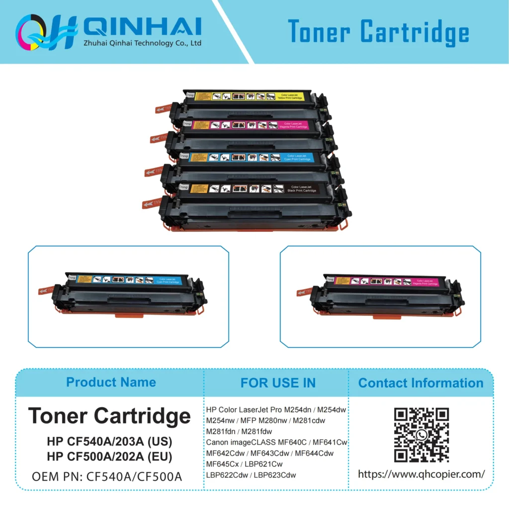 hp cf540a/203a (us) / cf500a/202a (eu) toner cartridge
