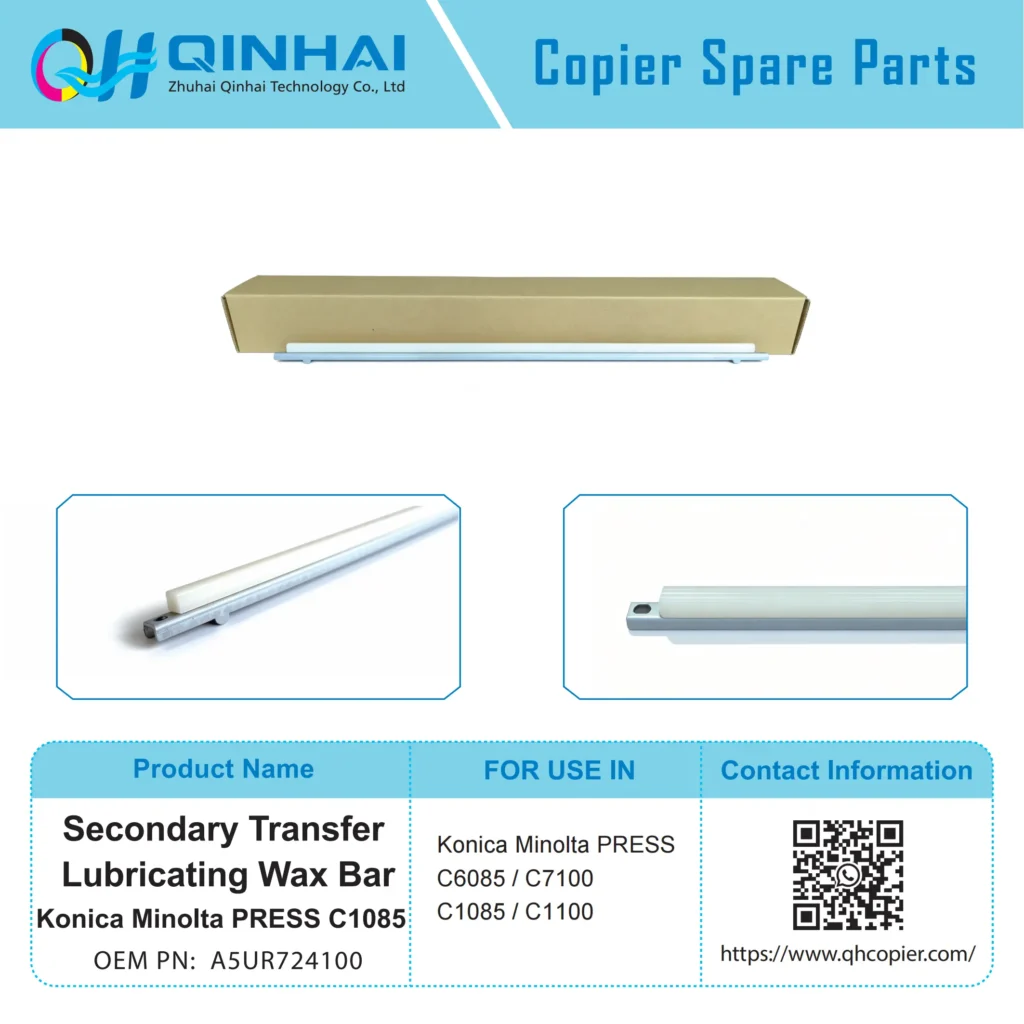 konica minolta press c1085 secondary transfer lubricating wax bar a5ur724100