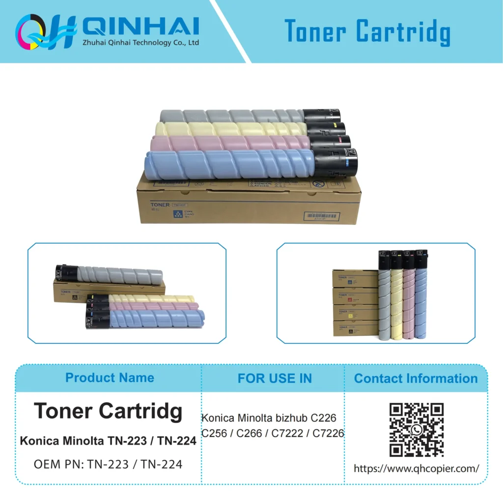 konica minolta tn 223 / tn 224 toner cartridge