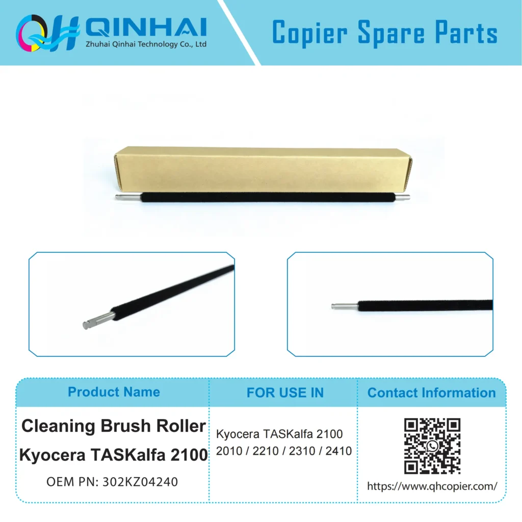kyocera taskalfa 2100 transfer belt cleaning brush roller 302kz04240