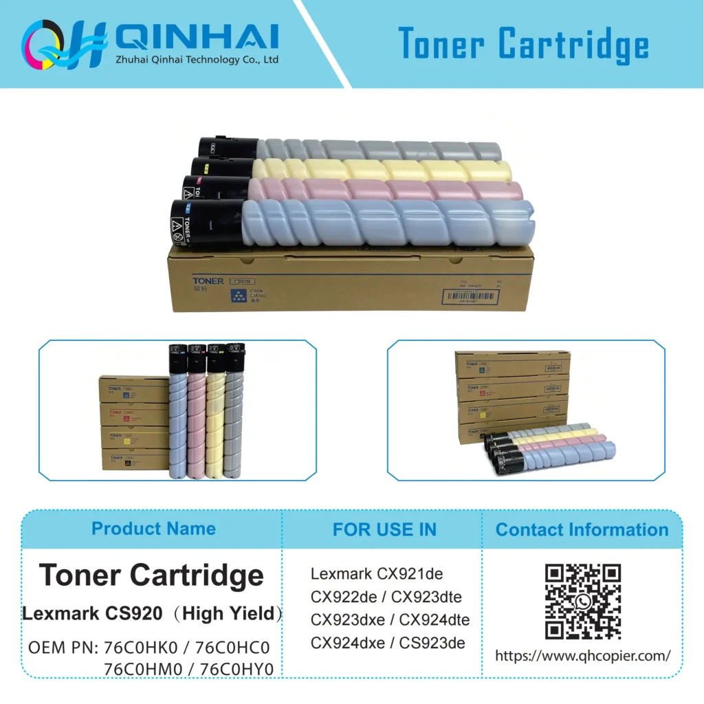 lexmark cs920 toner cartridge (high yield version) 76c0hk0 / 76c0hc0 / 76c0hm0 / 76c0hy0