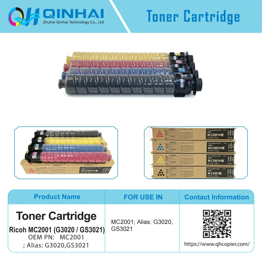 icoh mc2001 color toner cartridge (g3020 / gs3021)