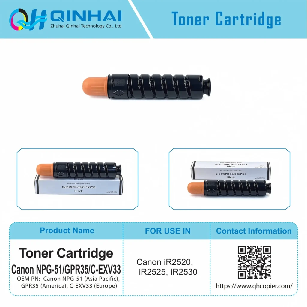 canon npg 51/gpr35/c exv33 black toner cartridge