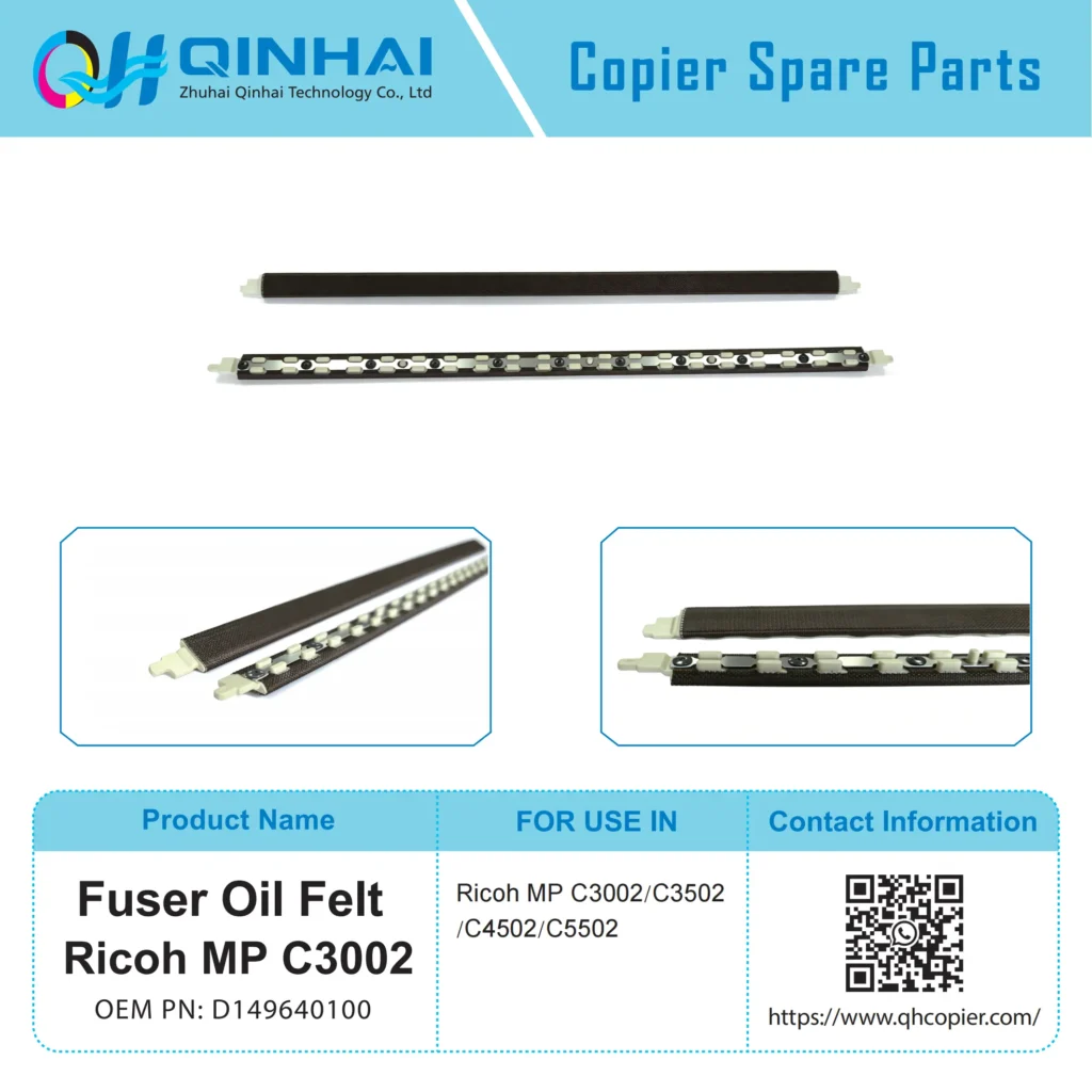 ricoh mp c3002 fuser high temperature oil felt d149640100