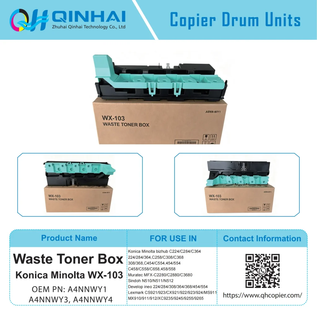 konica minolta wx 103 waste toner box（a4nnwy1/a4nnwy3/a4nnwy4）