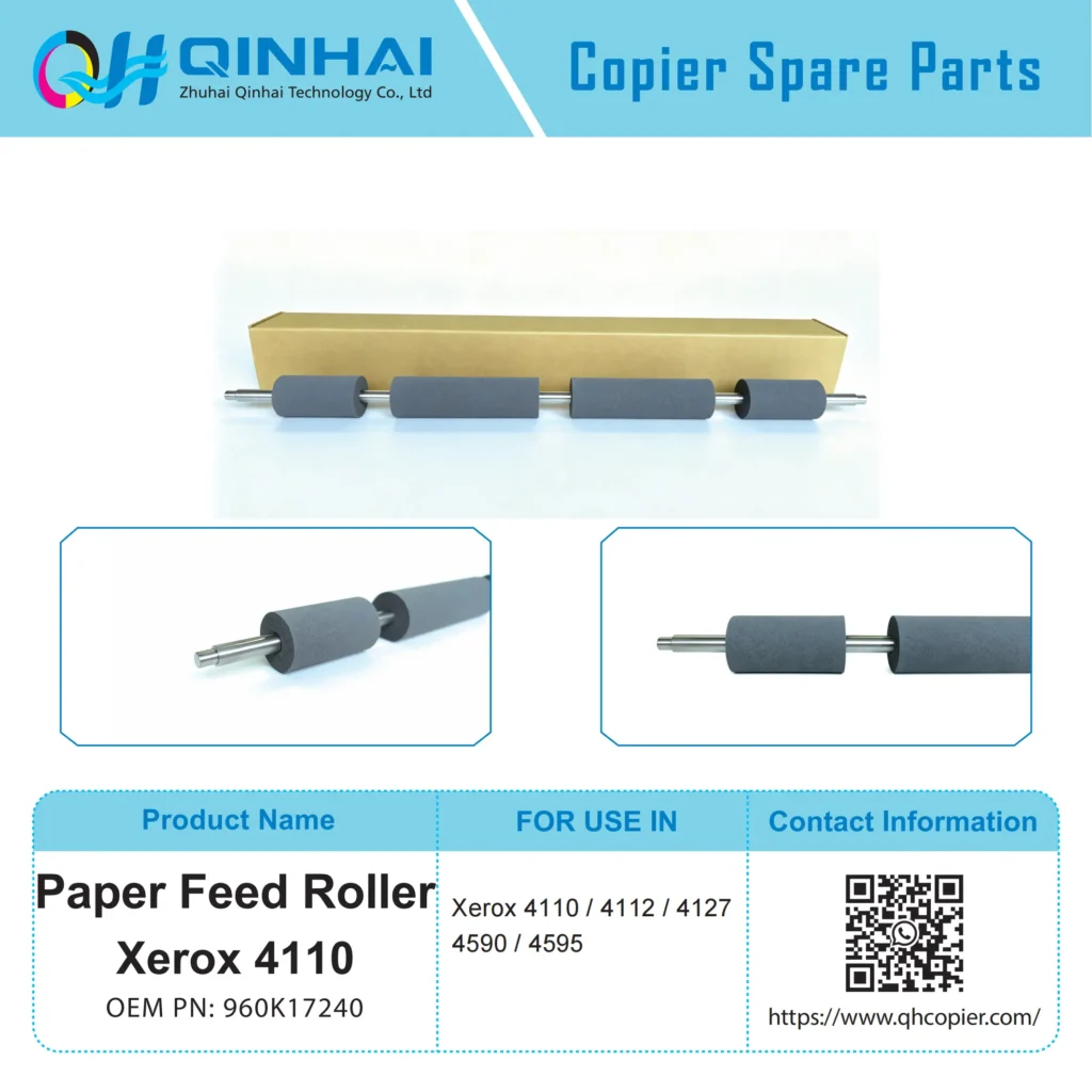 xerox 4110 paper feed roller (paper transport roller, anti slip feed drive roller) 960k17240
