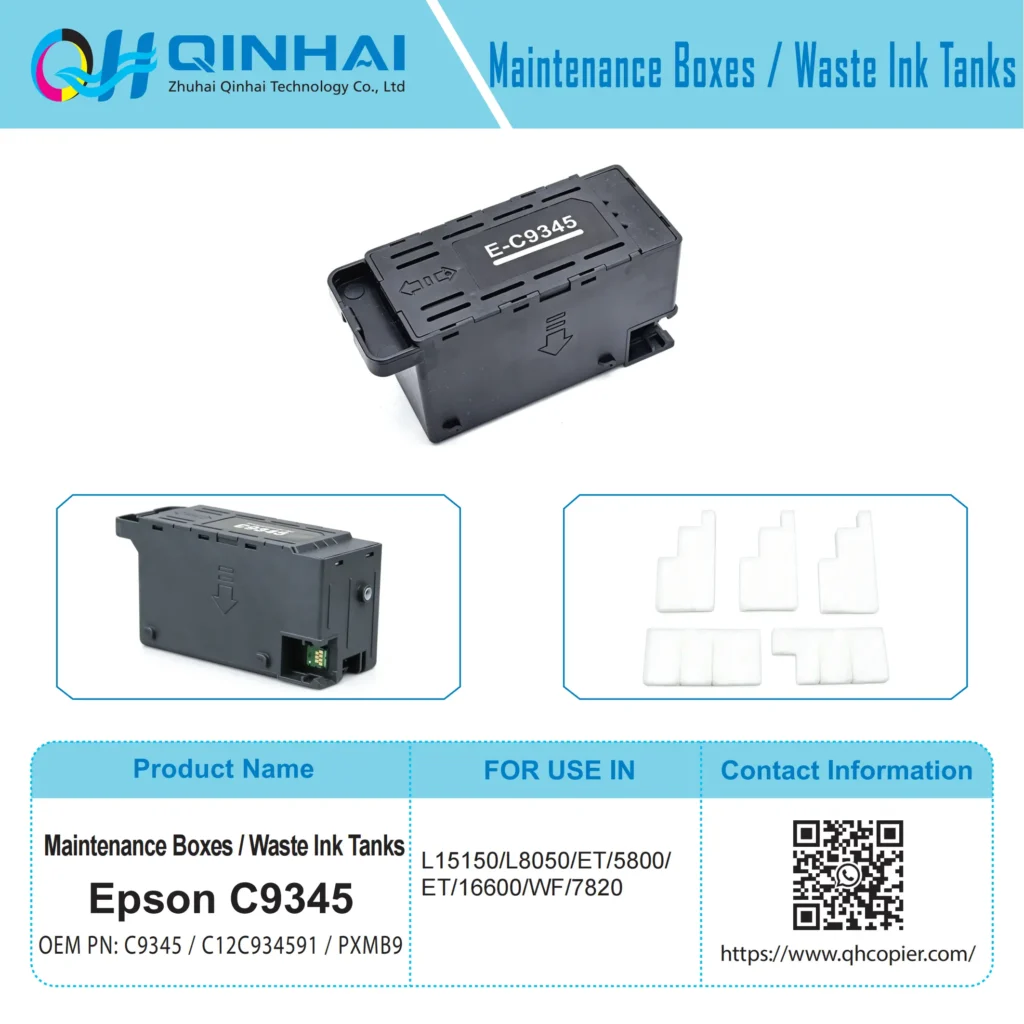 epson c9345 ink maintenance box with sponge oem code：c9345, c12c934591, pxmb9