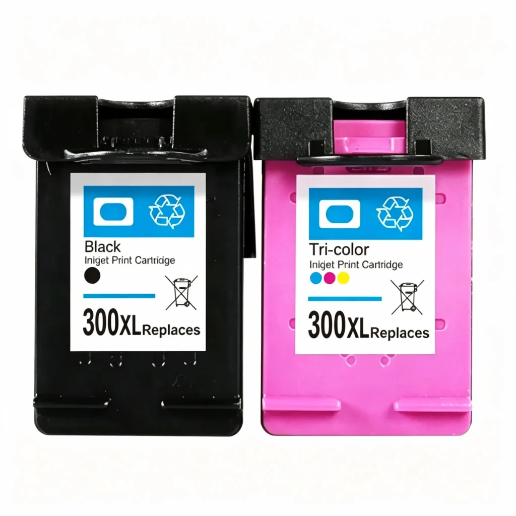 hp 300 black / 300 tri color ink cartridge oem code: cc640ee (300 black), cc643ee (300 tri color)