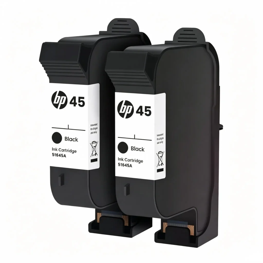 hp 45 black ink cartridge oem code: 51645a
