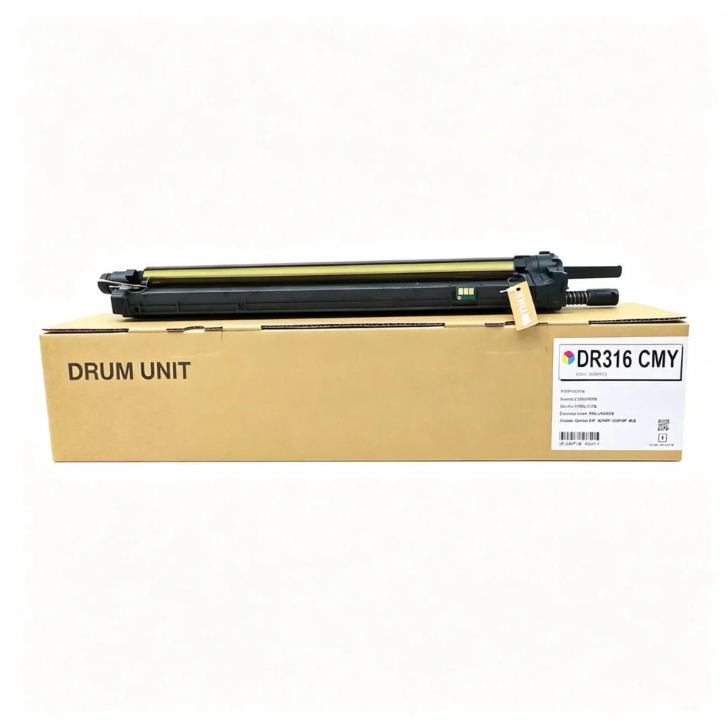 konica minolta dr 316 drum unit oem code: dr 316(aav70rd for black k / aav70td for cmy color)