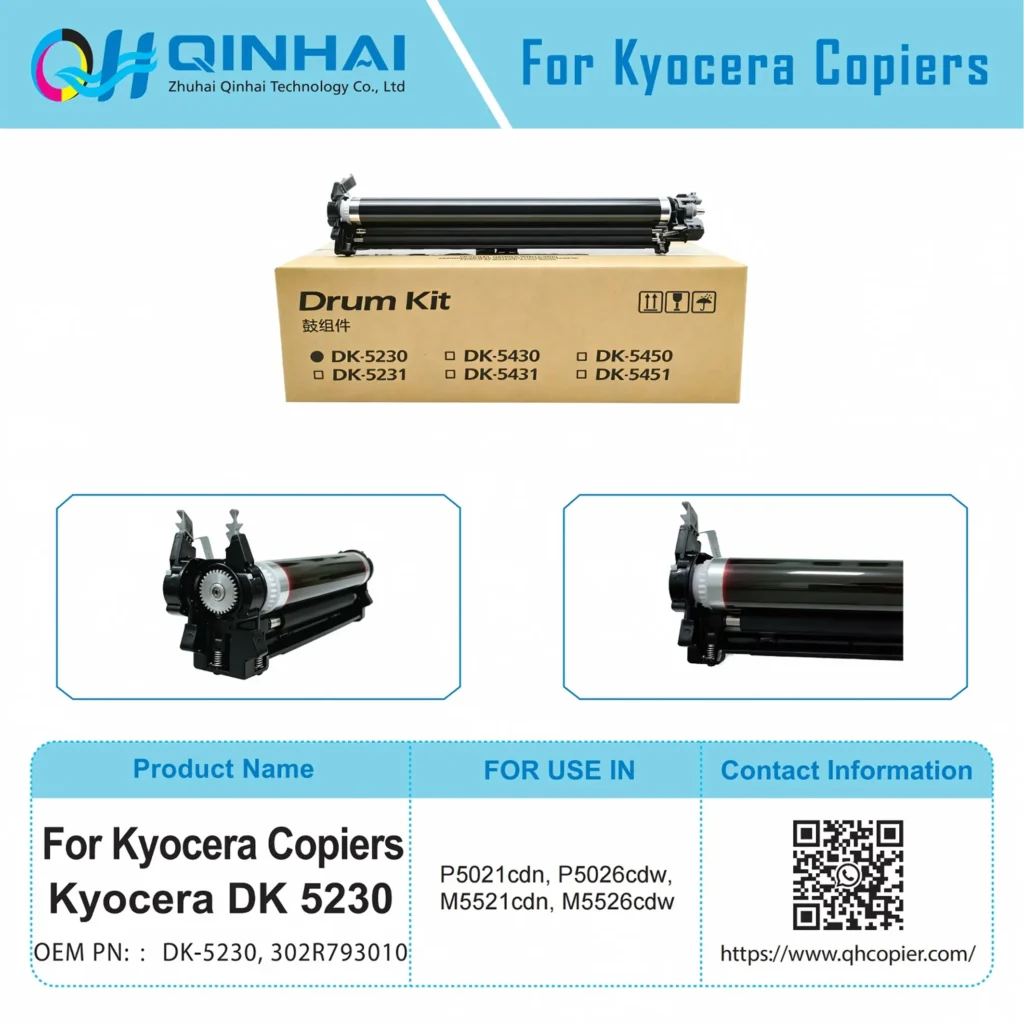 kyocera dk 5230 black drum unit oem code：dk 5230, 302r793010
