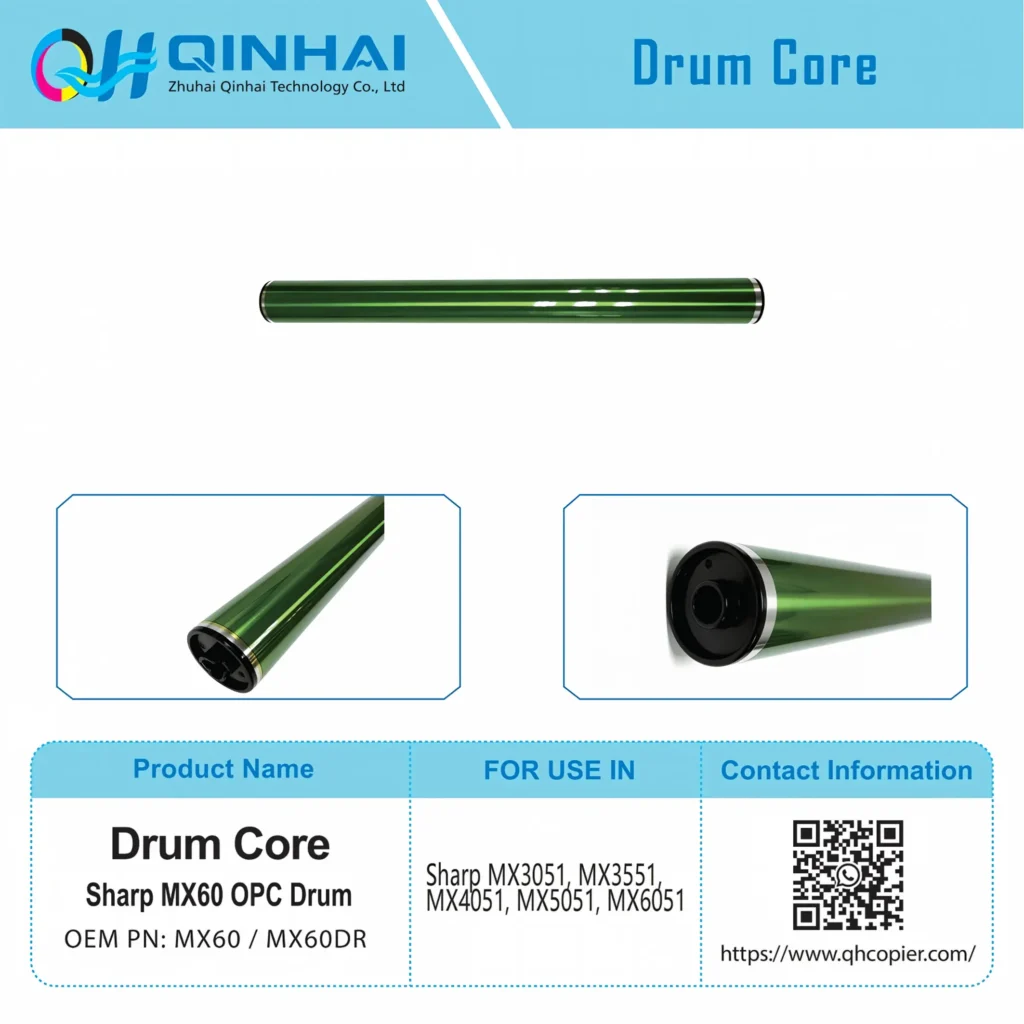 sharp mx60 opc drum cylinder oem code: mx60 mx60dr