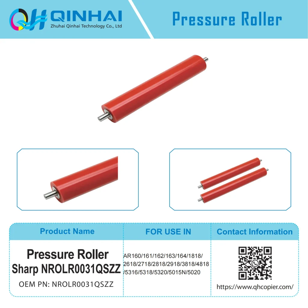 sharp nrolr0031qszz fuser lower pressure roller