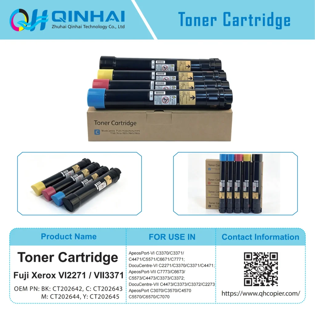 xerox workcentre 7525 color toner cartridge bk: 006r01517, c: 006r01518, m: 006r01519, y: 006r01520