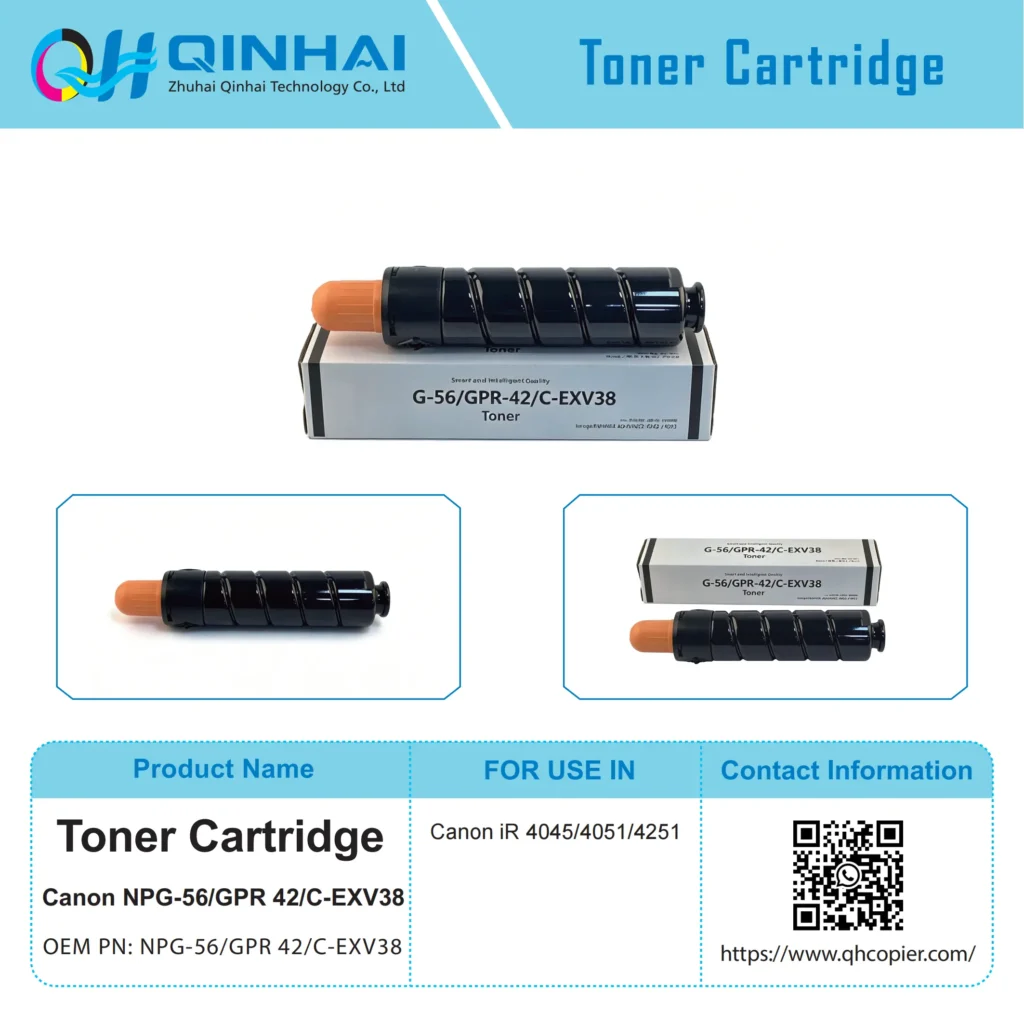 canon npg 56/gpr42/c exv38 monochrome digital multifunction copier toner cartridge