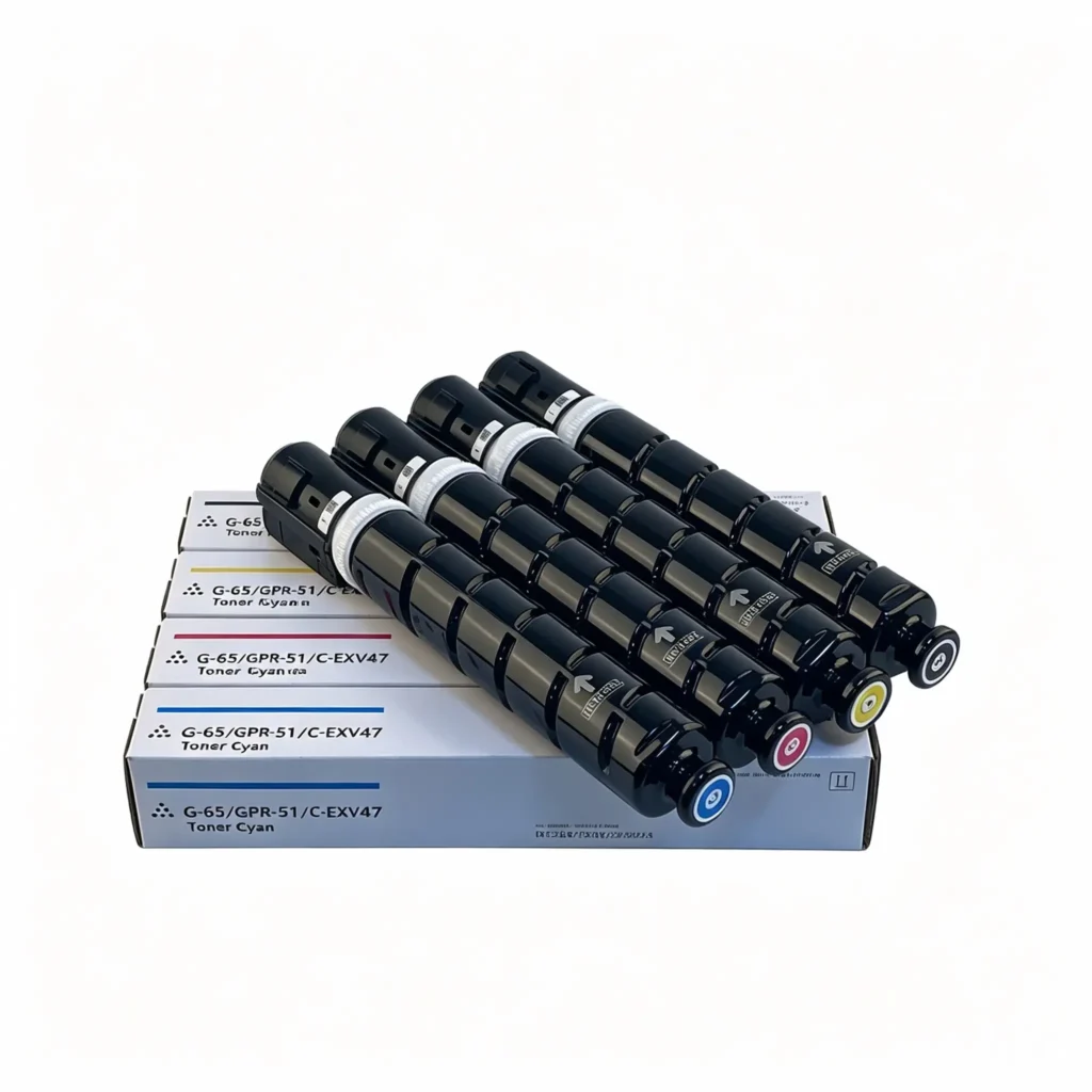 canon npg 65/gpr 51/c exv47 color digital multifunction copier toner cartridge