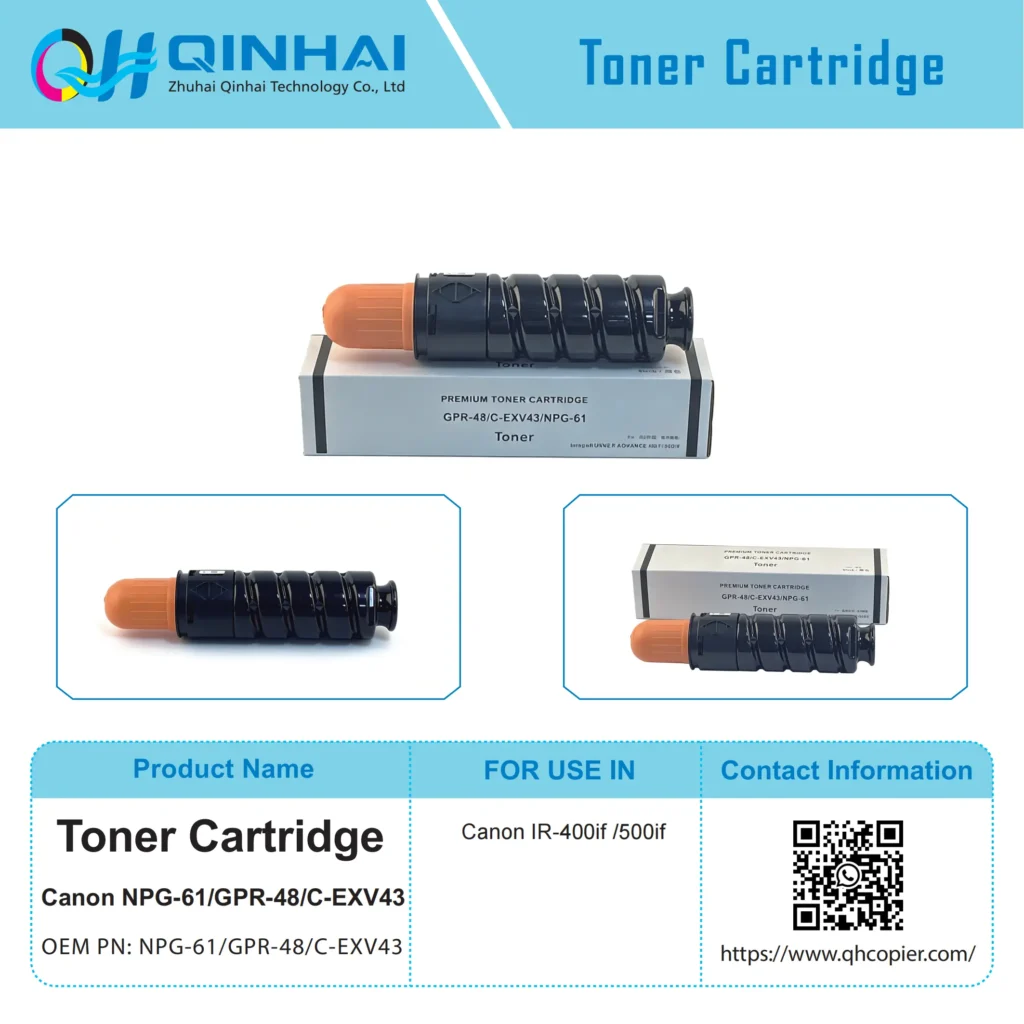 canon npg 61/gpr48/c exv43 monochrome digital multifunction copier toner cartridge