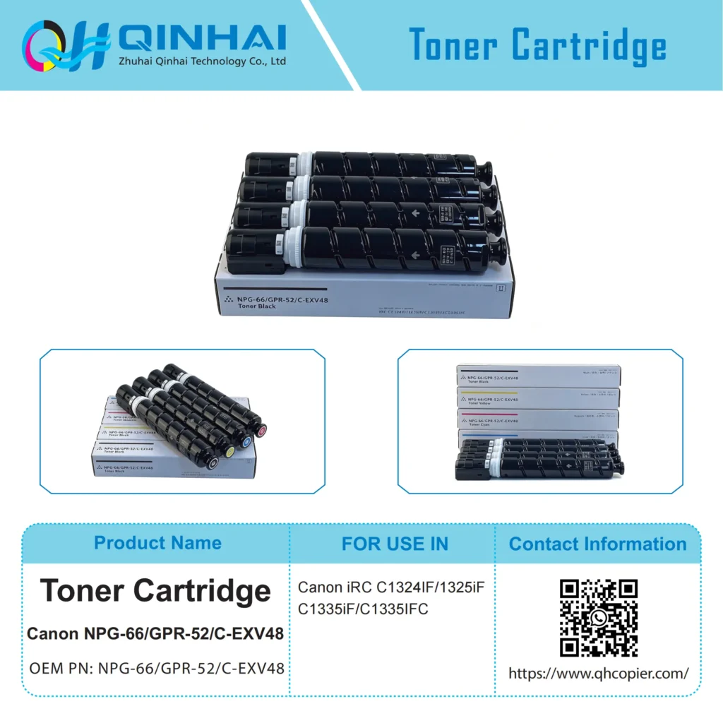 canon npg 66/gpr 52/c exv48 color digital multifunction copier toner cartridge