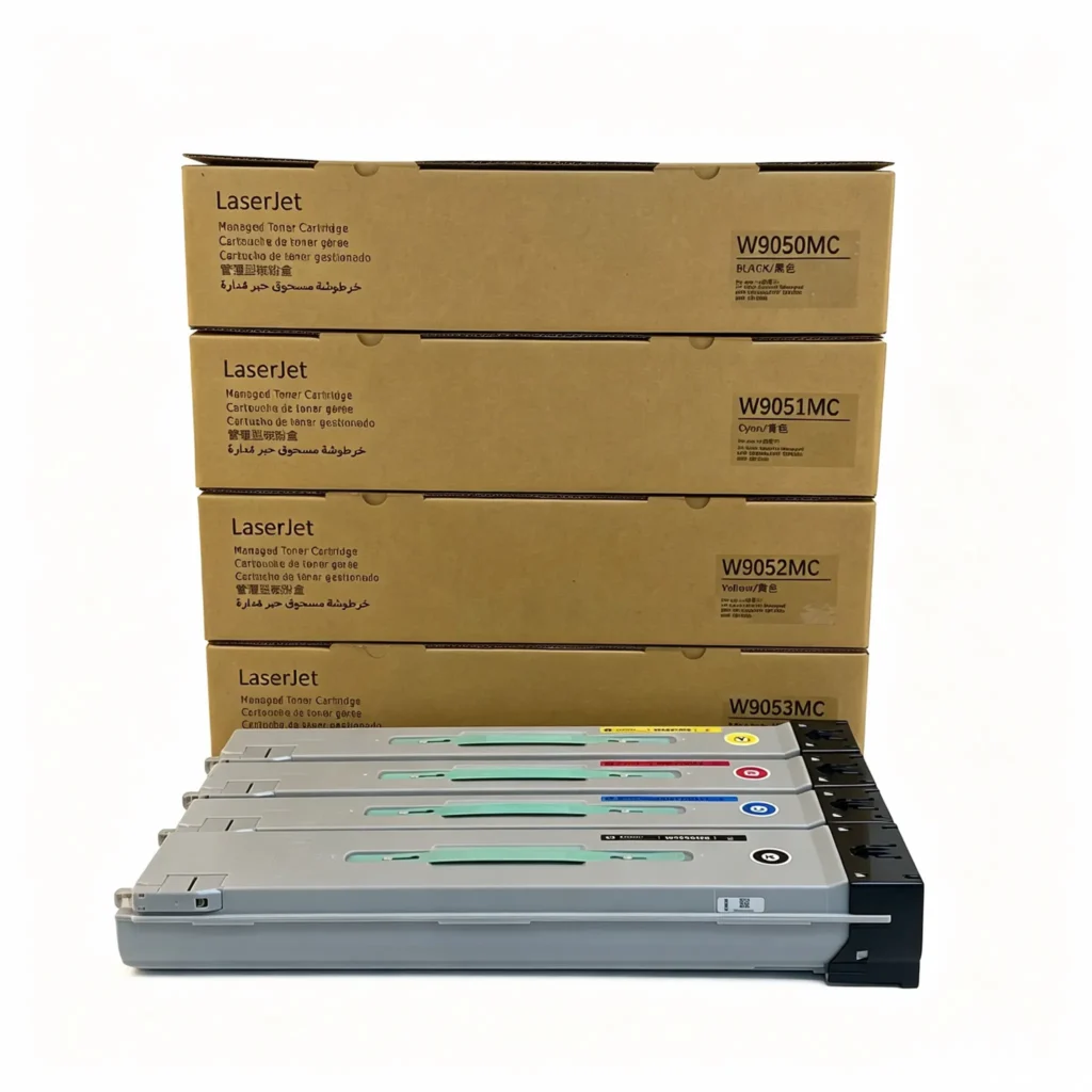 hp w9050/9051/9052/9053mc managed high yield color laser printer toner cartridge
