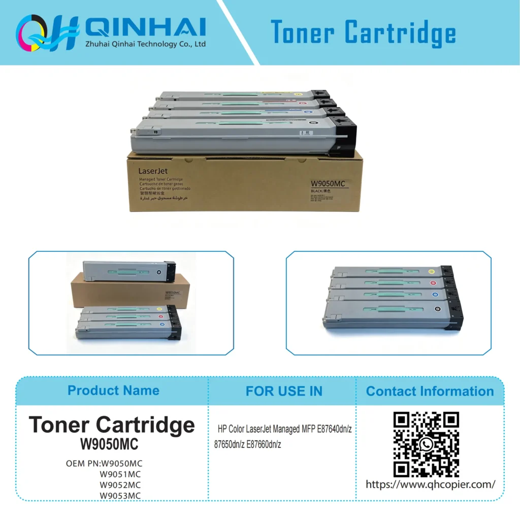 hp w9050/9051/9052/9053mc managed high yield color laser printer toner cartridge