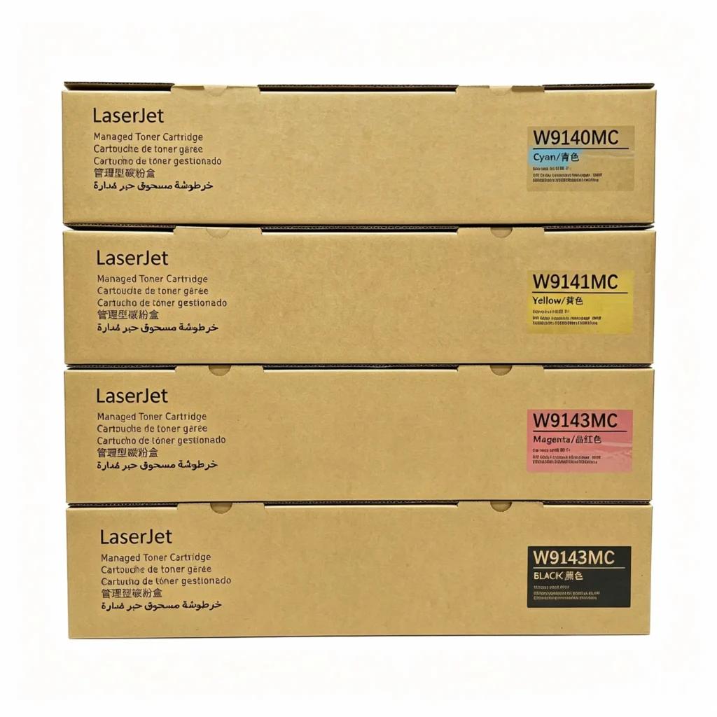 product name: hp w9140/9141/9142/9143mc managed color toner cartridge