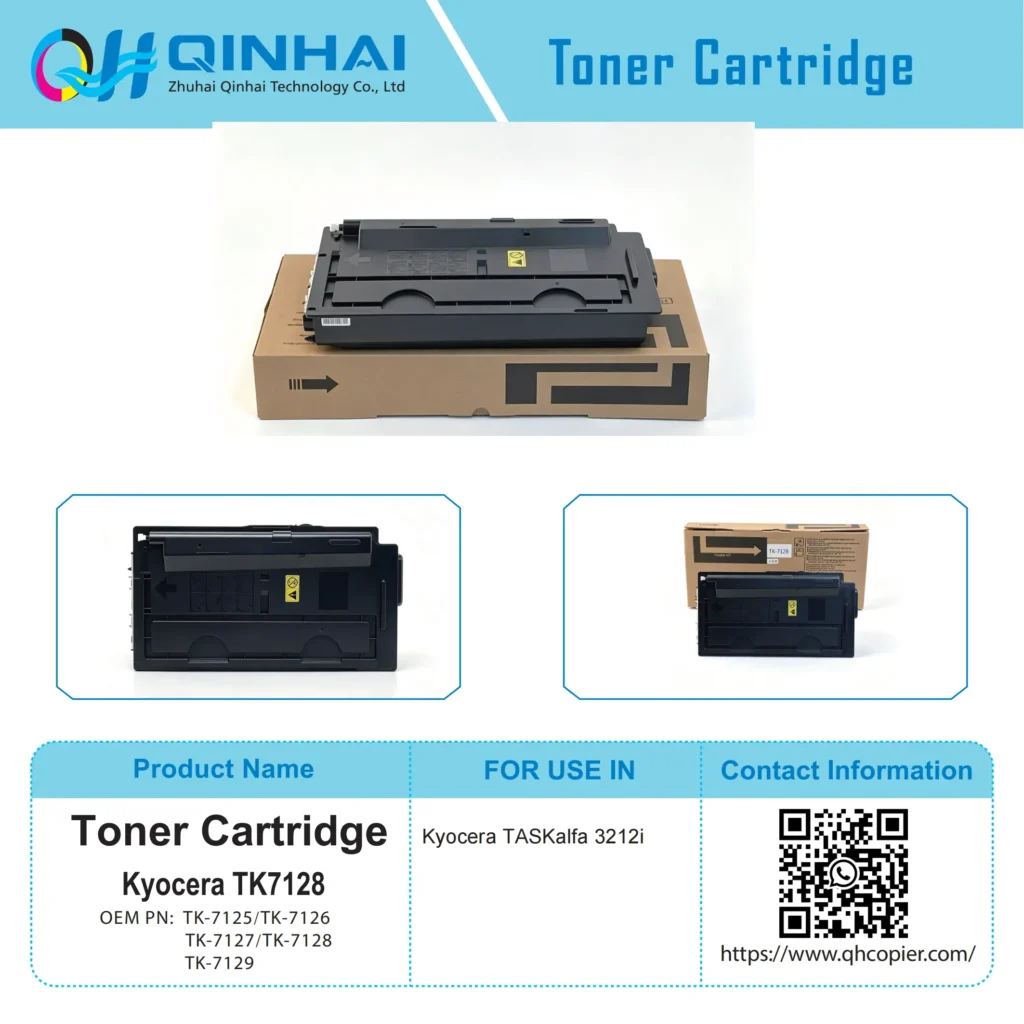 kyocera tk 7125 series black toner cartridge