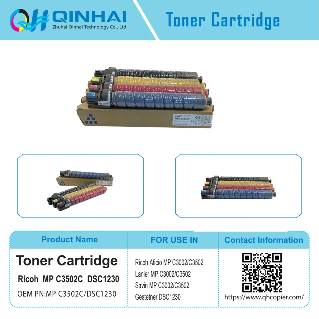 ricoh mp c3502c dsc1230 color mfp full set toner cartridge