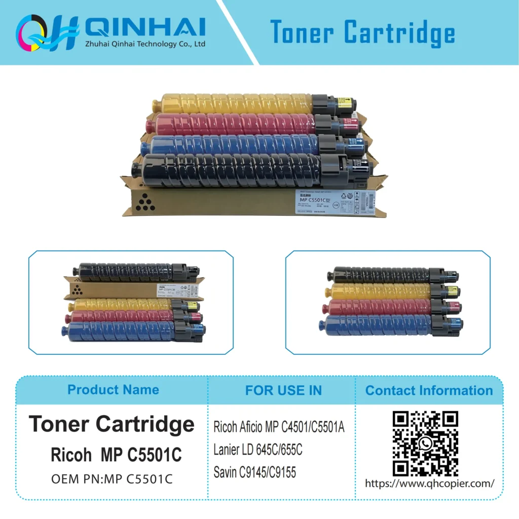 ricoh mp c5501c color mfp full set toner cartridge