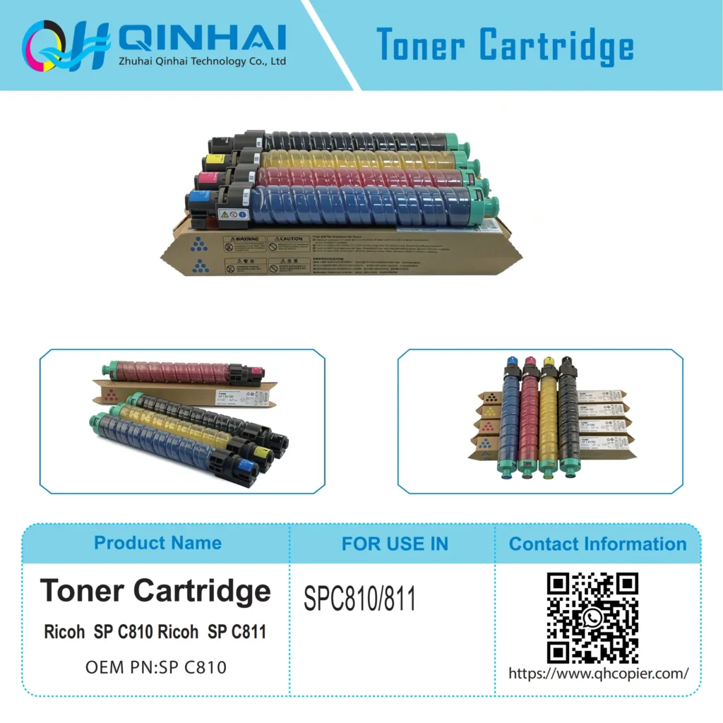ricoh sp c810/811 color laser mfp full set toner cartridge