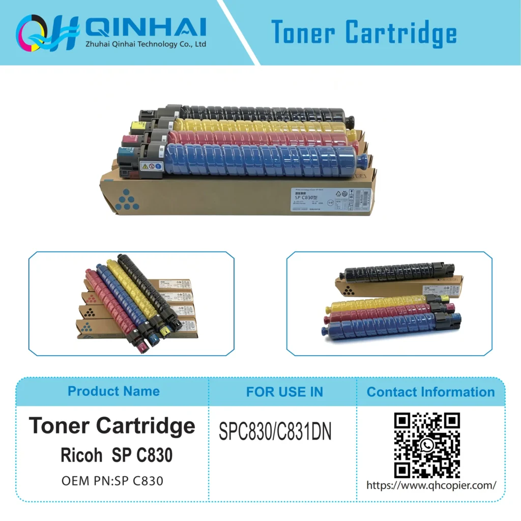 ricoh sp c830/c831 color laser mfp full set toner cartridge