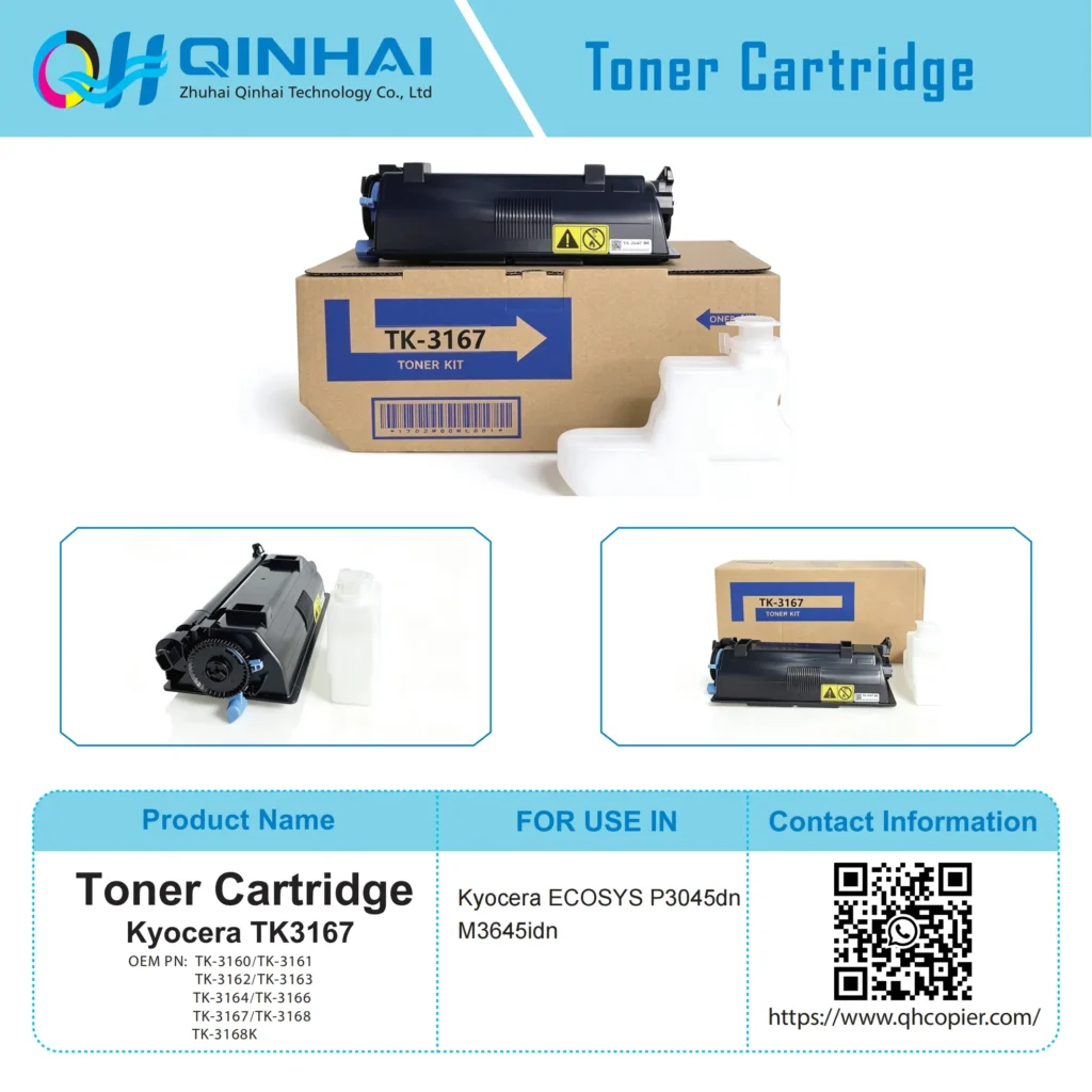 kyocera tk 3160 series black micro fine toner cartridge