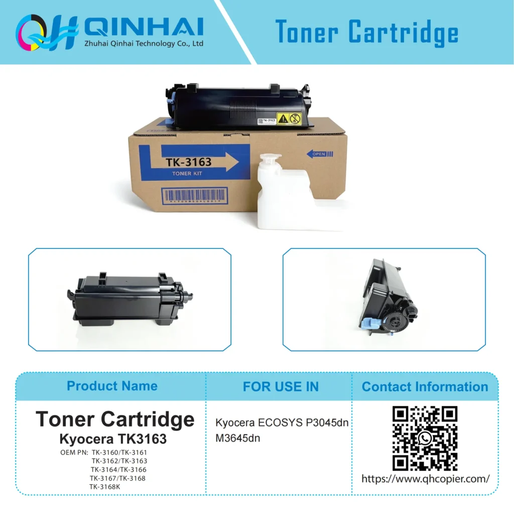 kyocera tk 3160 series black micro fine toner cartridge