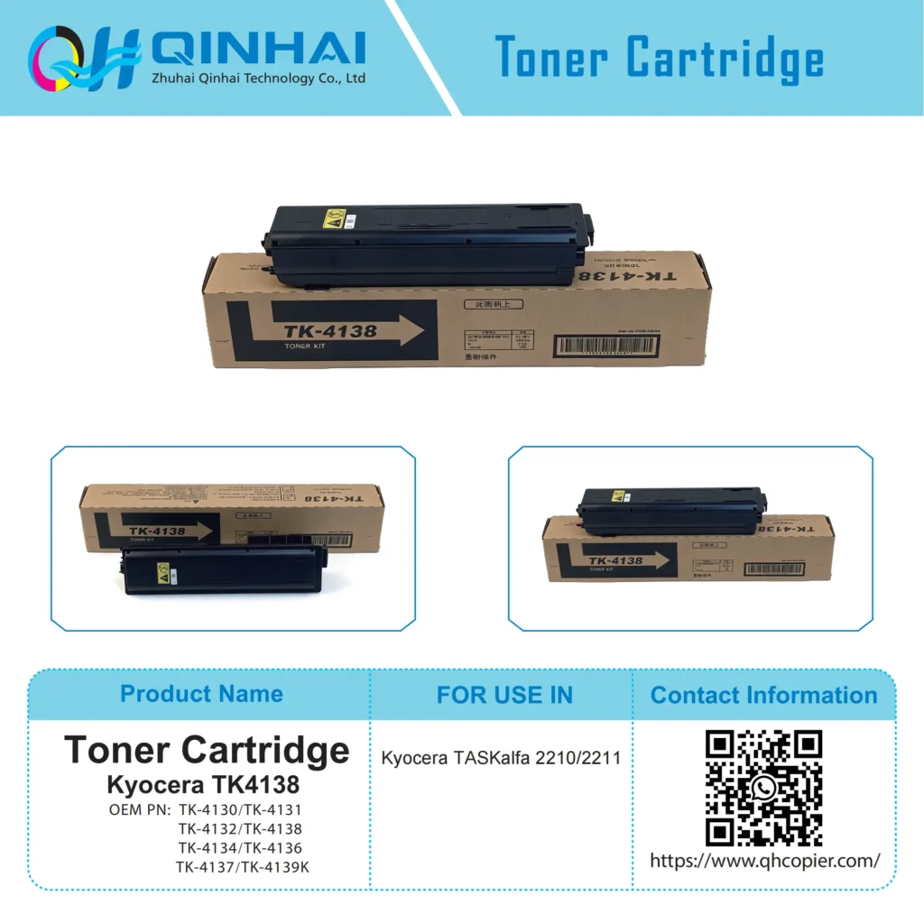 kyocera tk 4130 series black micro fine toner cartridge
