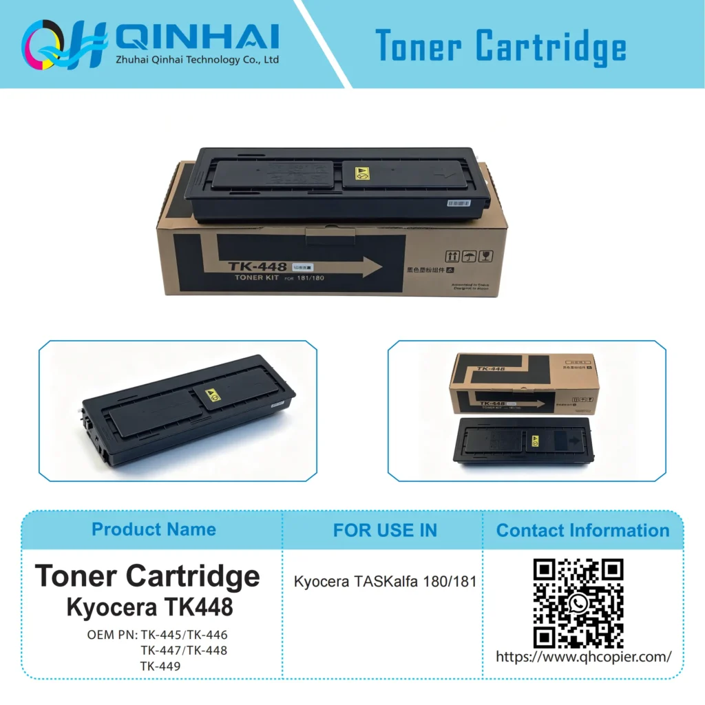 kyocera tk 445/446/447/448/449 series black micro fine toner cartridge