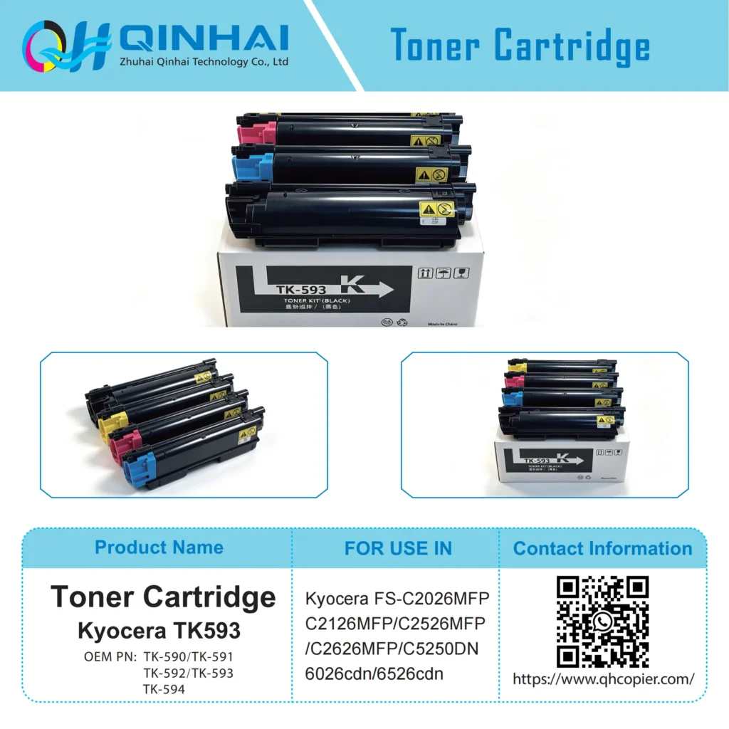kyocera nc tk590~nc tk594 series color toner cartridge
