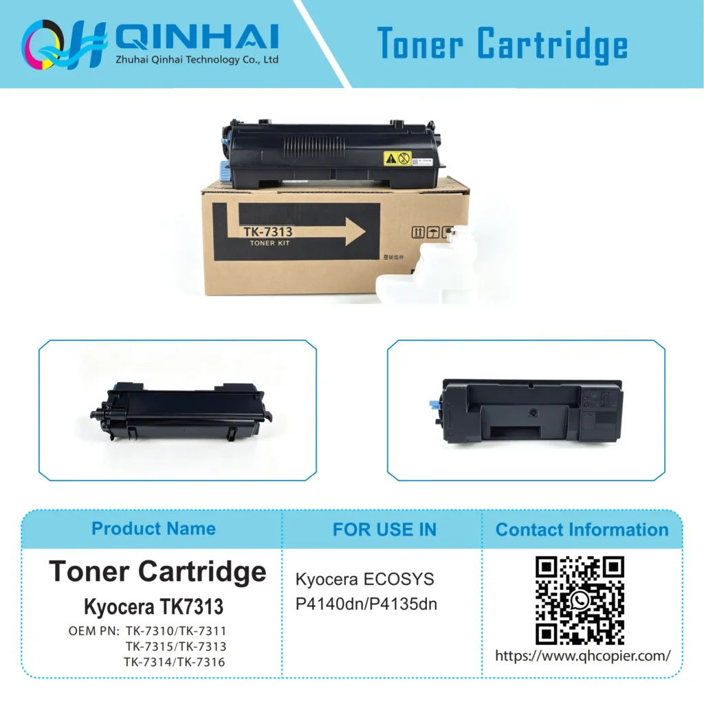 kyocera tk 7310 series black toner cartridge
