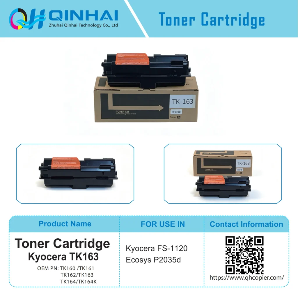 kyocera tk160 series black toner cartridge