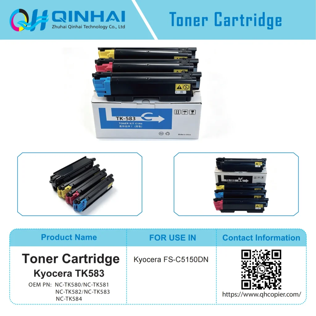 kyocera nc tk580~nc tk584 series color toner cartridge